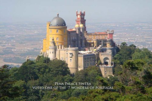 Sintra in Portugal castle Pena