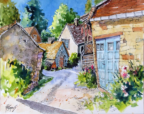 Sketching Romania Rae Andrews houses