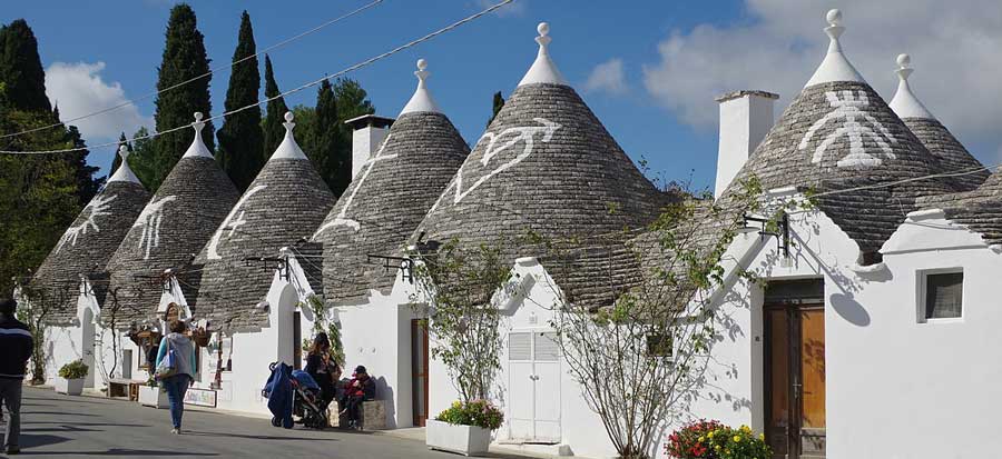 Trulli Houses Alborobello Italy in Puglia